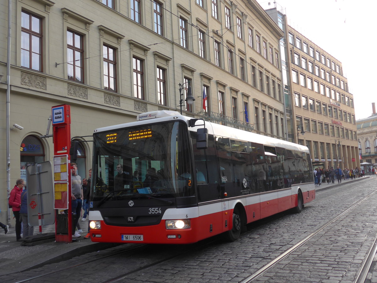 (198'904) - DPP Praha - Nr. 3554/1AI 6506 - SOR am 20. Oktober 2018 in Praha, N�mest� Republiky
