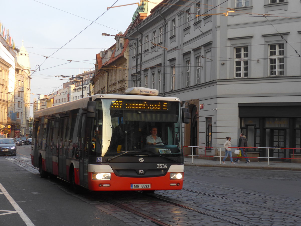 (198'906) - DPP Praha - Nr. 3534/1AH 6593 - SOR am 20. Oktober 2018 in Praha, N�mest� Republiky