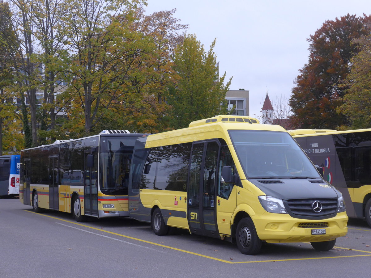 (199'173) - STI Thun - Nr. 4/BE 841'004 - Mercedes am 29. Oktober 2018 bei der Schiffl�ndte Thun