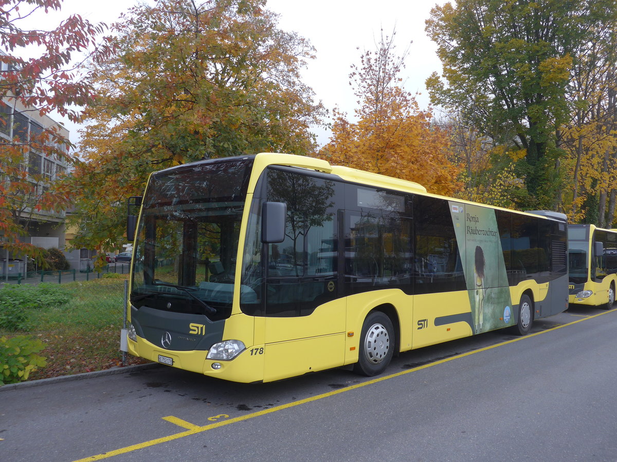 (199'274) - STI Thun - Nr. 178/BE 752'178 - Mercedes am 5. November 2018 bei der Schiffl�ndte Thun