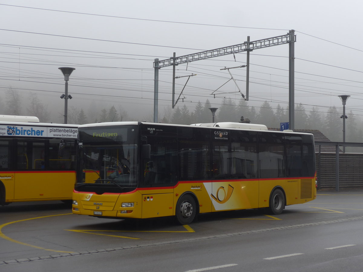 (199'602) - PostAuto Bern - BE 535'079 - MAN/G�ppel (ex Nr. 217; ex RBS Worblaufen Nr. 217) am 26. November 2018 beim Bahnhof Reichenbach