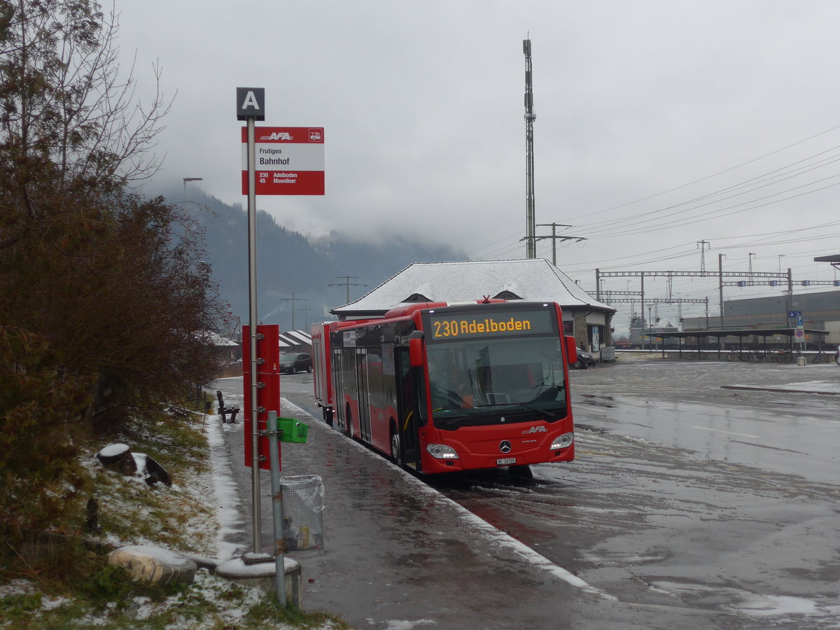 (199'994) - AFA Adelboden - Nr. 93/BE 26'705 - Mercedes am 16. Dezember 2018 beim Bahnhof Frutigen