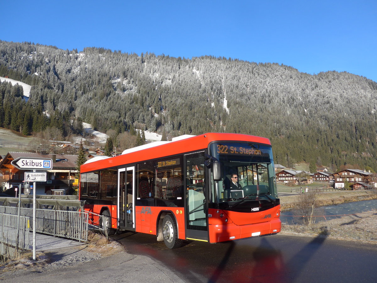 (200'194) - AFA Adelboden - Nr. 59/BE 645'415 - Scania/Hess am 25. Dezember 2018 in St. Stephan, St�ckli