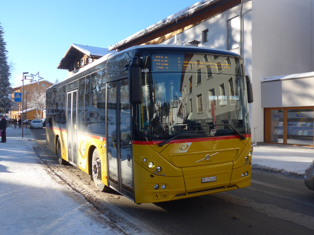 (200'270) - PostAuto Graub�nden - GR 170'439 - Volvo am 26. Dezember 2018 in Lenzerheide, Post