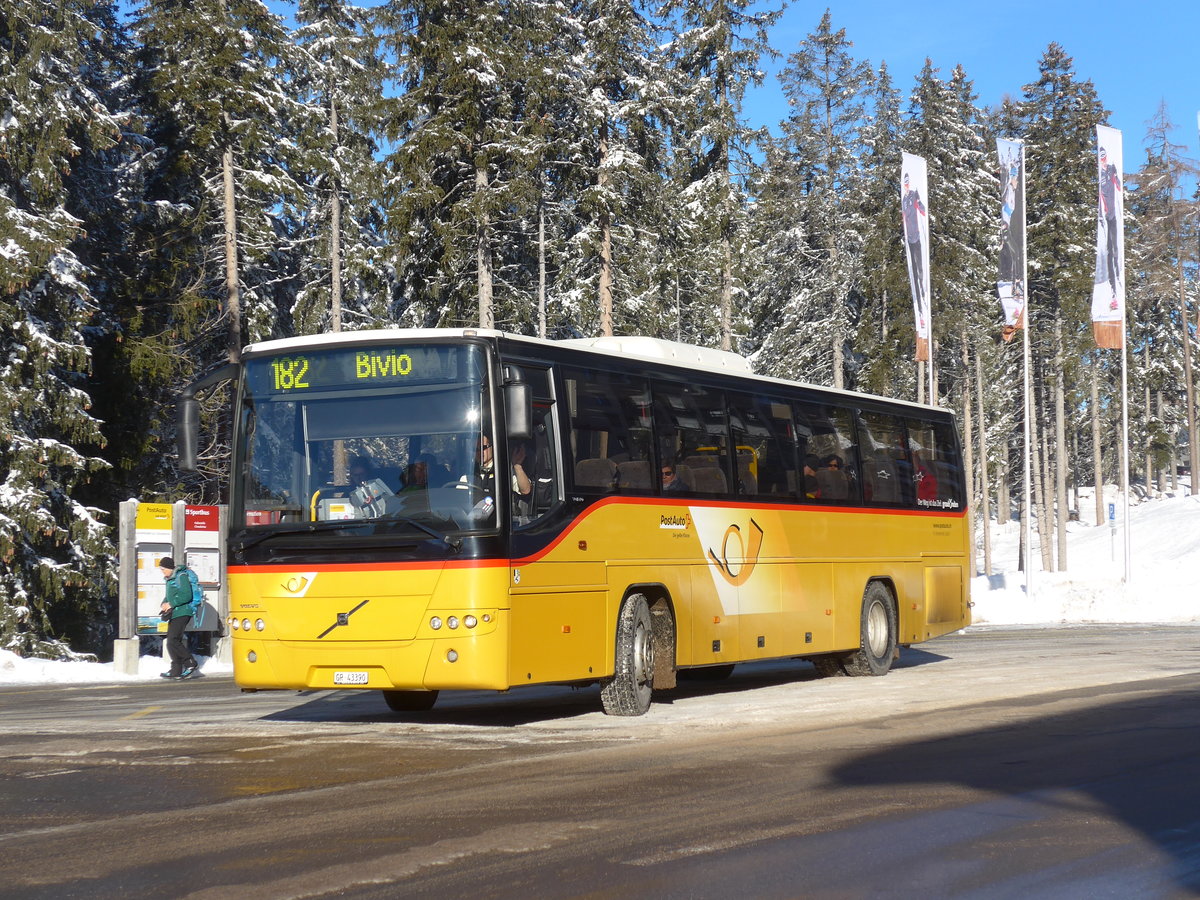 (200'286) - Demarmels, Salouf - GR 43'390 - Volvo (ex PostAuto Graub�nden) am 26. Dezember 2018 in Lenzerheide, Clavadoiras