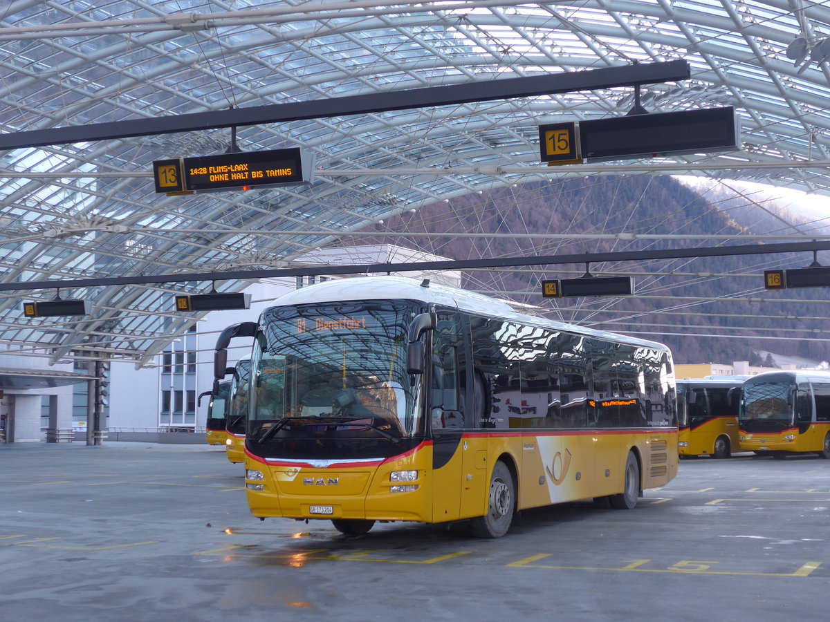 (200'304) - PostAuto Graub�nden - GR 173'204 - MAN am 26. Dezember 2018 in Chur, Postautostation