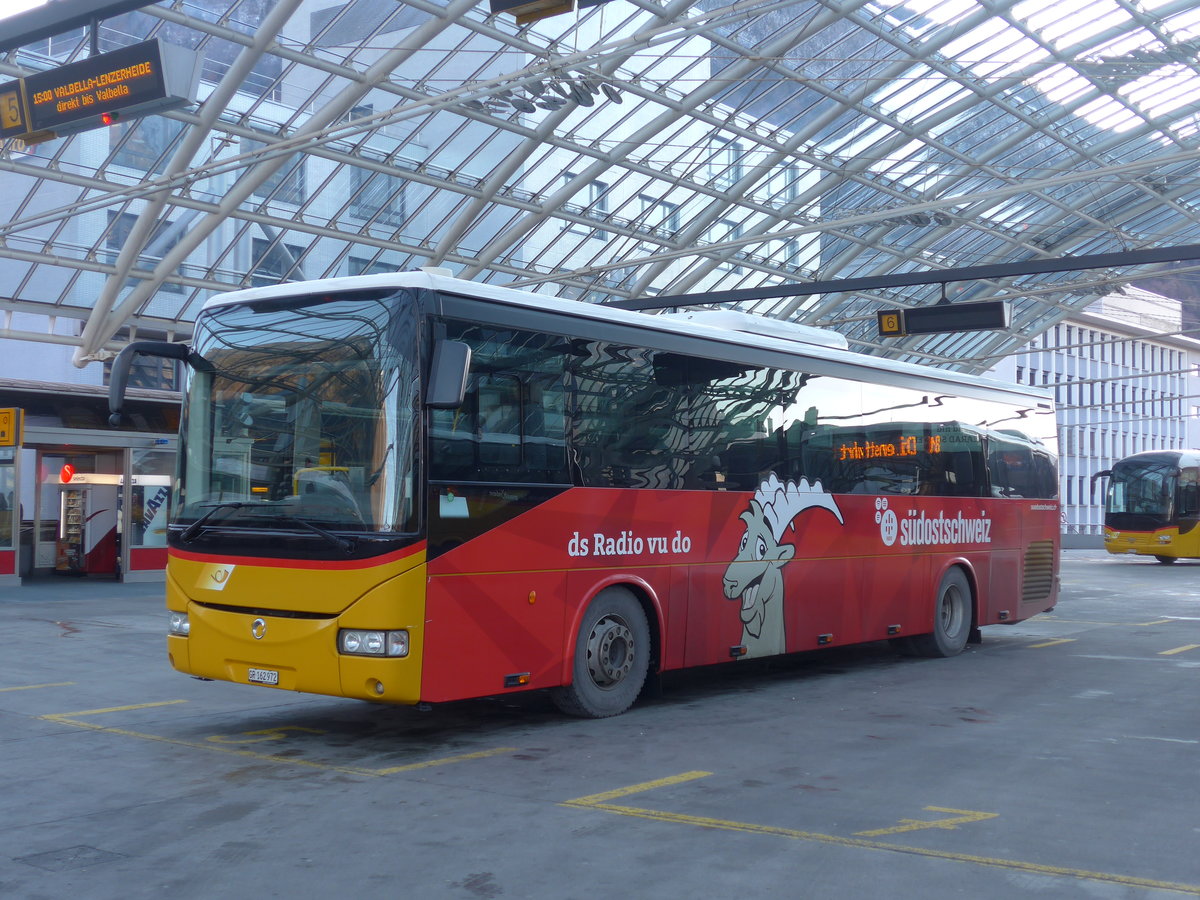 (200'324) - PostAuto Graub�nden - GR 162'972 - Irisbus am 26. Dezember 2018 in Chur, Postautostation