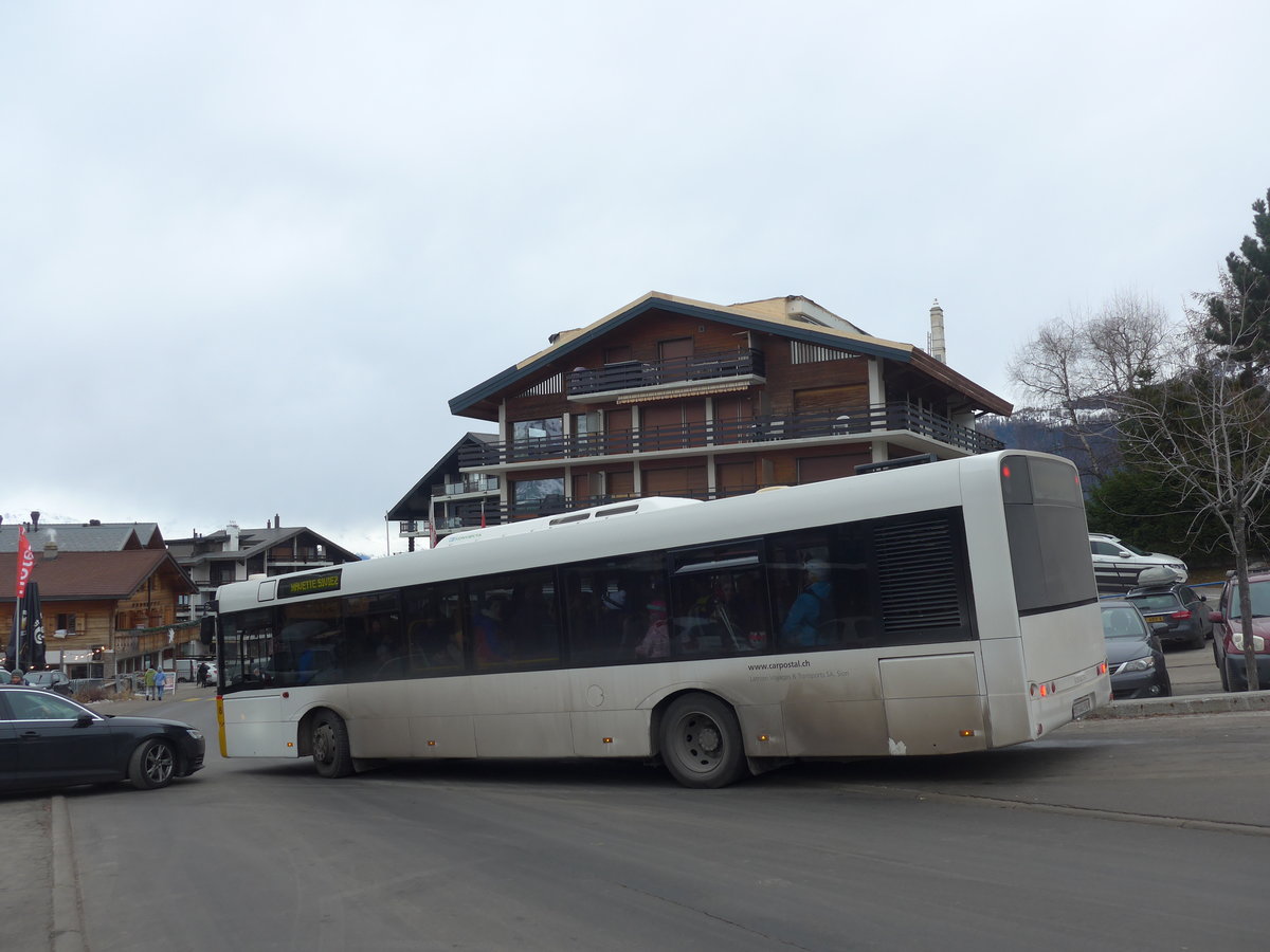 (200'351) - Lathion, Sion - Nr. 8/VS 444'334 - Solaris (ex ATE Bus, Effretikon Nr. 49) am 30. Dezember 2018 in Haute-Nendaz, T�l�cabine
