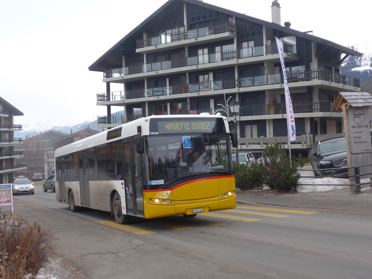 (200'364) - Lathion, Sion - Nr. 8/VS 444'334 - Solaris (ex ATE Bus, Effretikon Nr. 49) am 30. Dezember 2018 in Haute-Nendaz, T�l�cabine