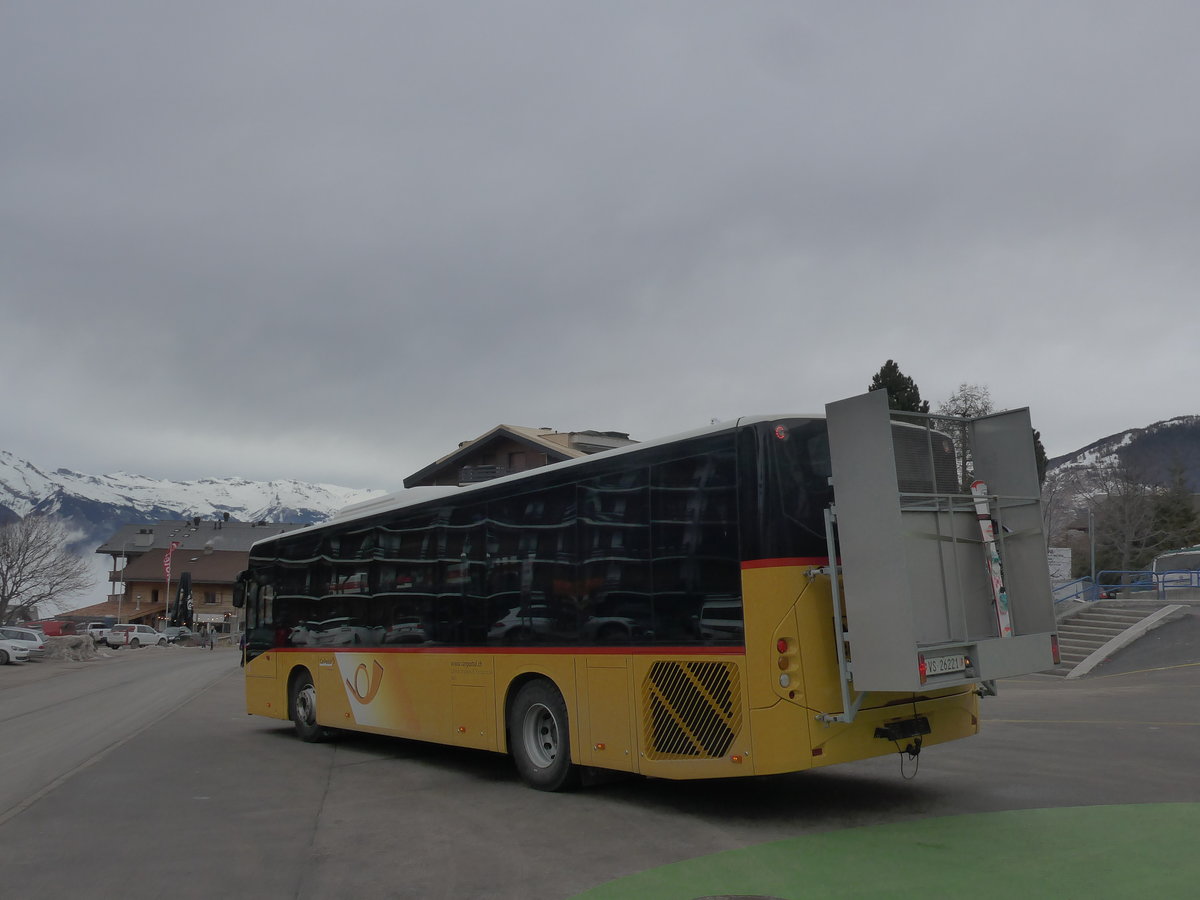 (200'368) - Lathion, Sion - Nr. 3/VS 26'221 - Volvo am 30. Dezember 2018 in Haute-Nendaz, T�l�cabine