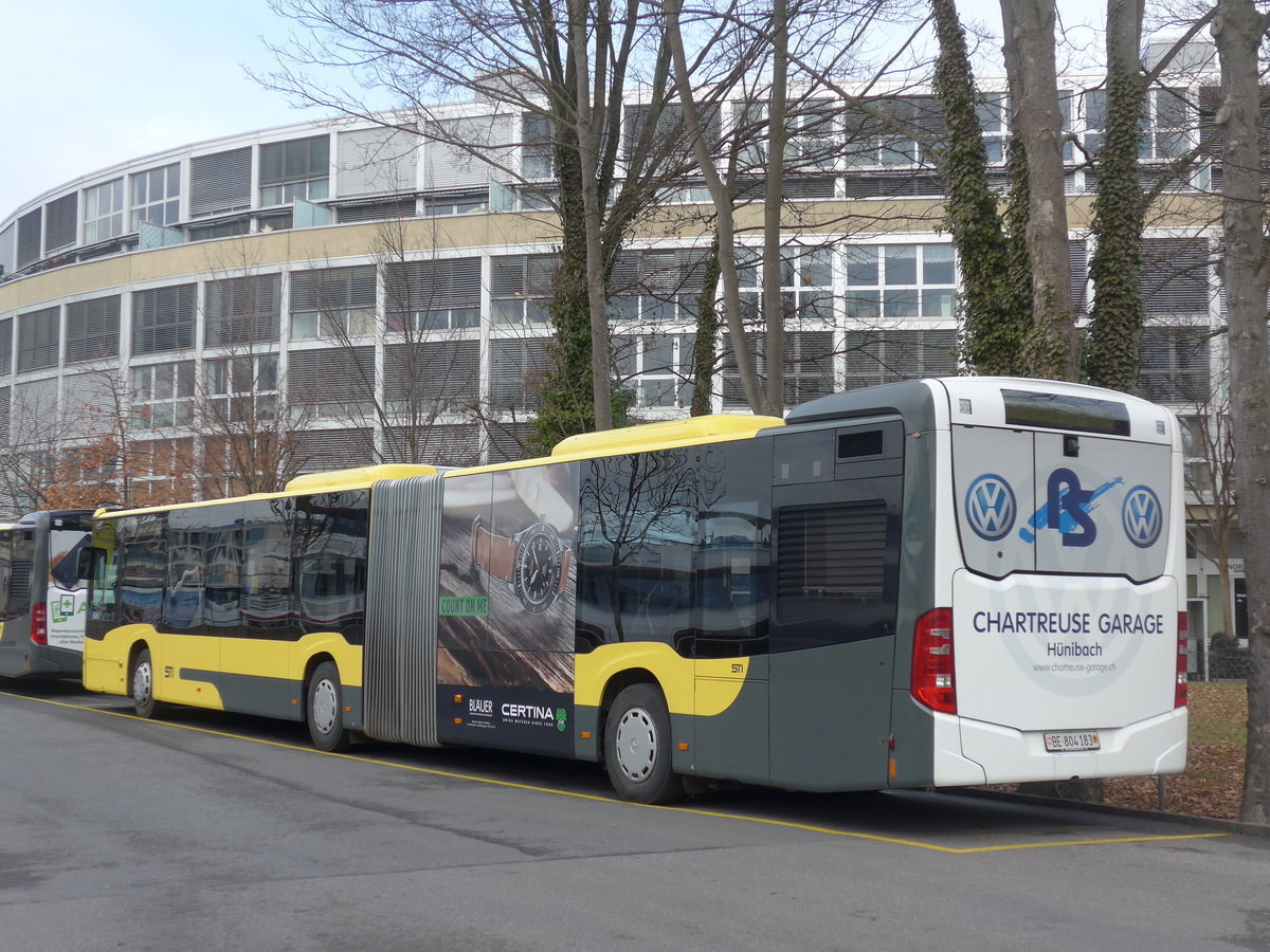 (200'422) - STI Thun - Nr. 183/BE 804'183 - Mercedes am 31. Dezember 2018 bei der Schiffl�ndte Thun