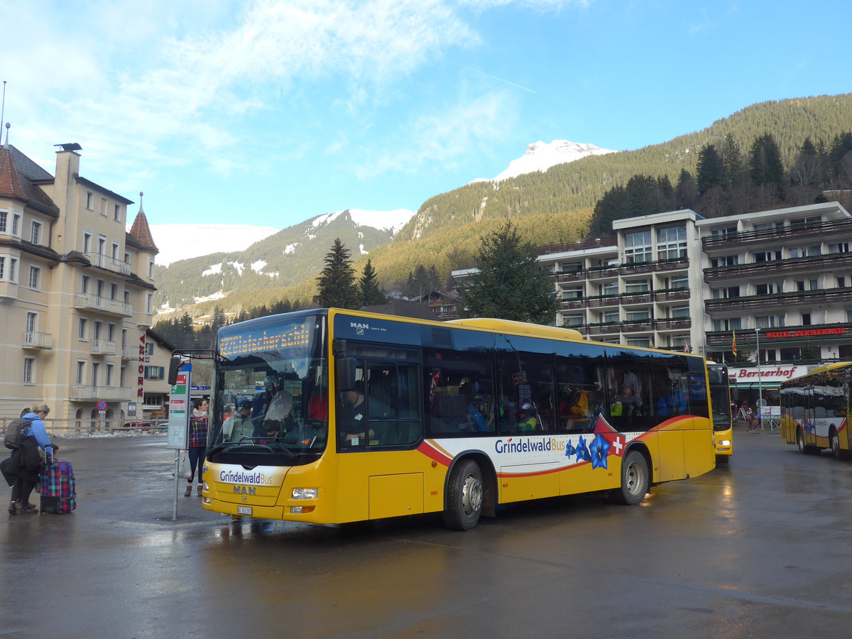 (200'491) - AVG Grindelwald - Nr. 19/BE 363'305 - MAN/G�ppel am 1. Januar 2019 beim Bahnhof Grindelwald