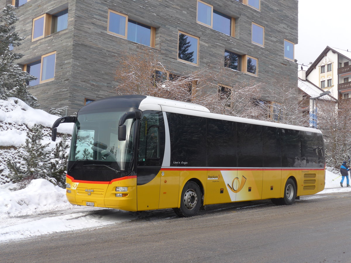 (200'559) - PostAuto Graub�nden - GR 162'981 - MAN am 2. Januar 2019 in Laax, Bergbahnen