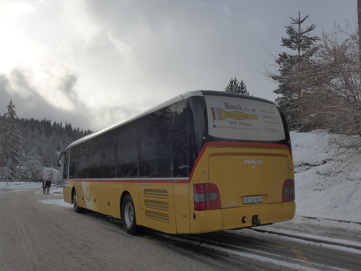 (200'560) - PostAuto Graub�nden - GR 162'981 - MAN am 2. Januar 2019 in Laax, Bergbahnen