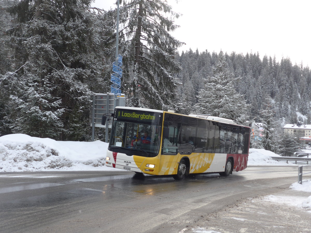 (200'561) - Stuppan, Flims - GR 161'644 - MAN/G�ppel am 2. Januar 2019 in Laax, Bergbahnen