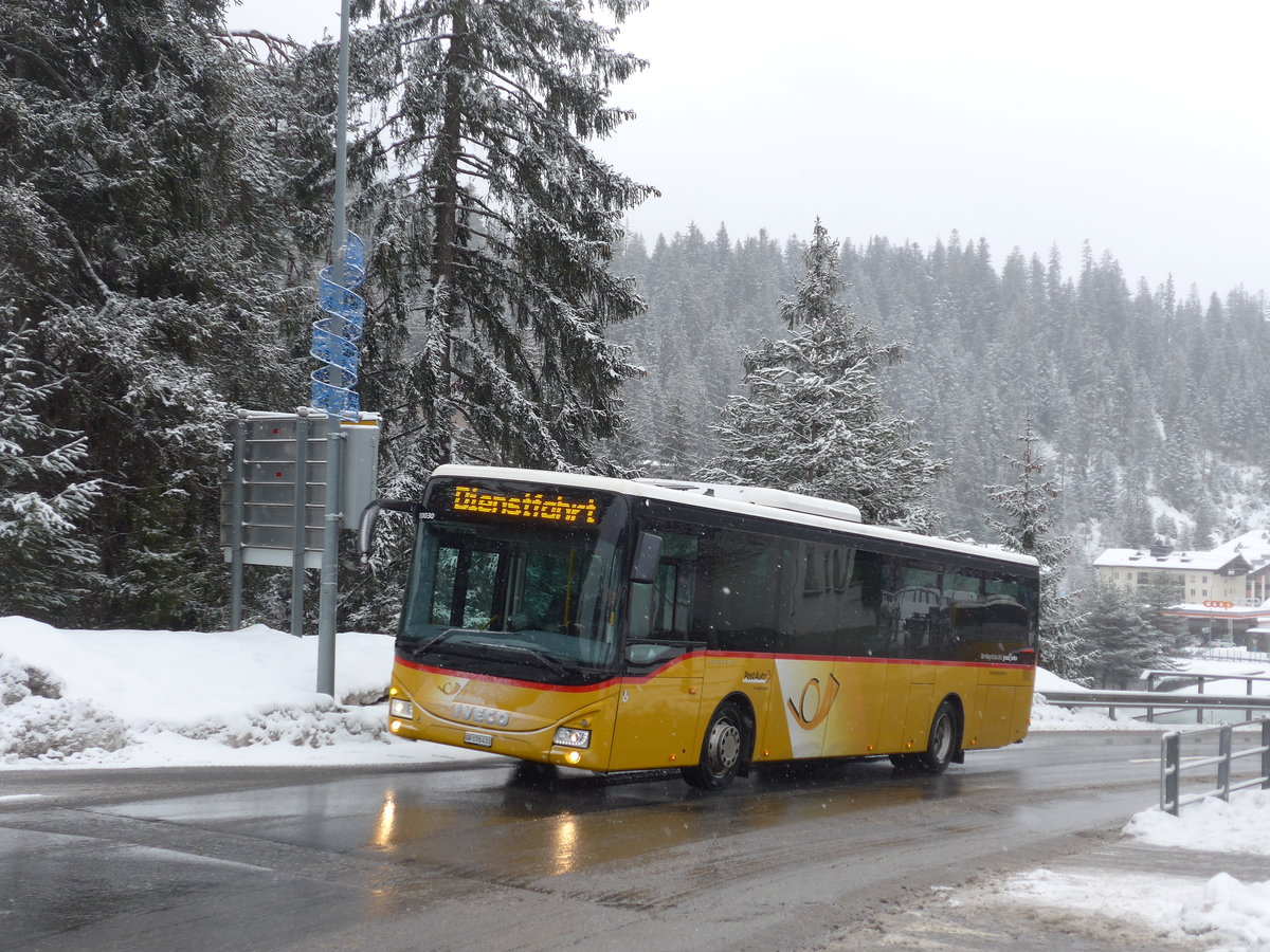(200'570) - PostAuto Graub�nden - GR 170'433 - Iveco am 2. Januar 2019 in Laax, Bergbahnen