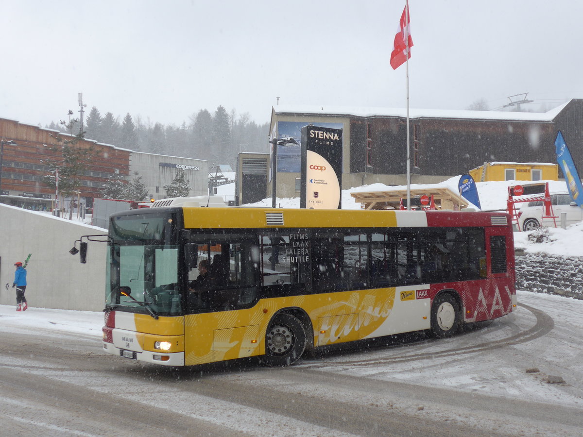 (200'580) - Stuppan, Flims - GR 52'063 - MAN/G�ppel am 2. Januar 2019 in Flims, Bergbahnen