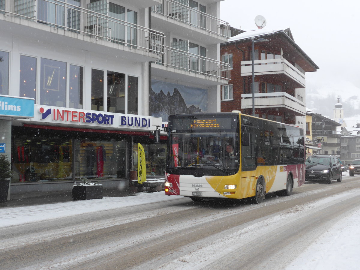 (200'581) - Stuppan, Flims - GR 88'602 - MAN/G�ppel am 2. Januar 2019 in Flims, Bergbahnen