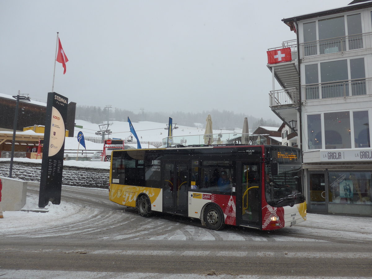 (200'583) - Stuppan, Flims - GR 88'602 - MAN/G�ppel am 2. Januar 2019 in Flims, Bergbahnen