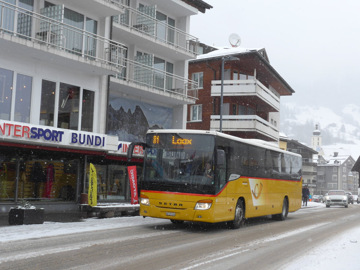 (200'589) - PostAuto Graub�nden - GR 170'160 - Setra am 2. Januar 2019 in Flims, Bergbahnen