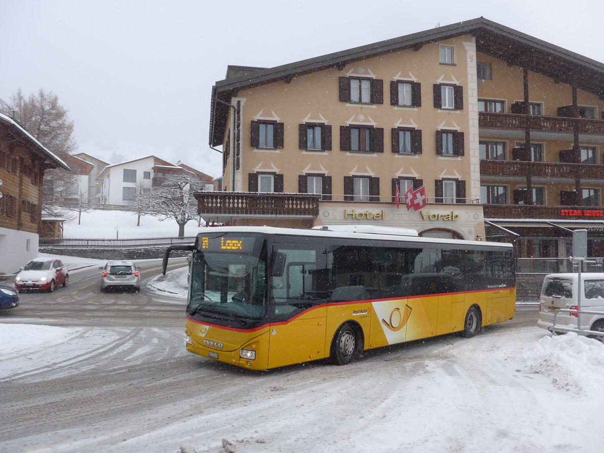 (200'600) - PostAuto Graub�nden - GR 170'437 - Iveco am 2. Januar 2019 in Flims, Post