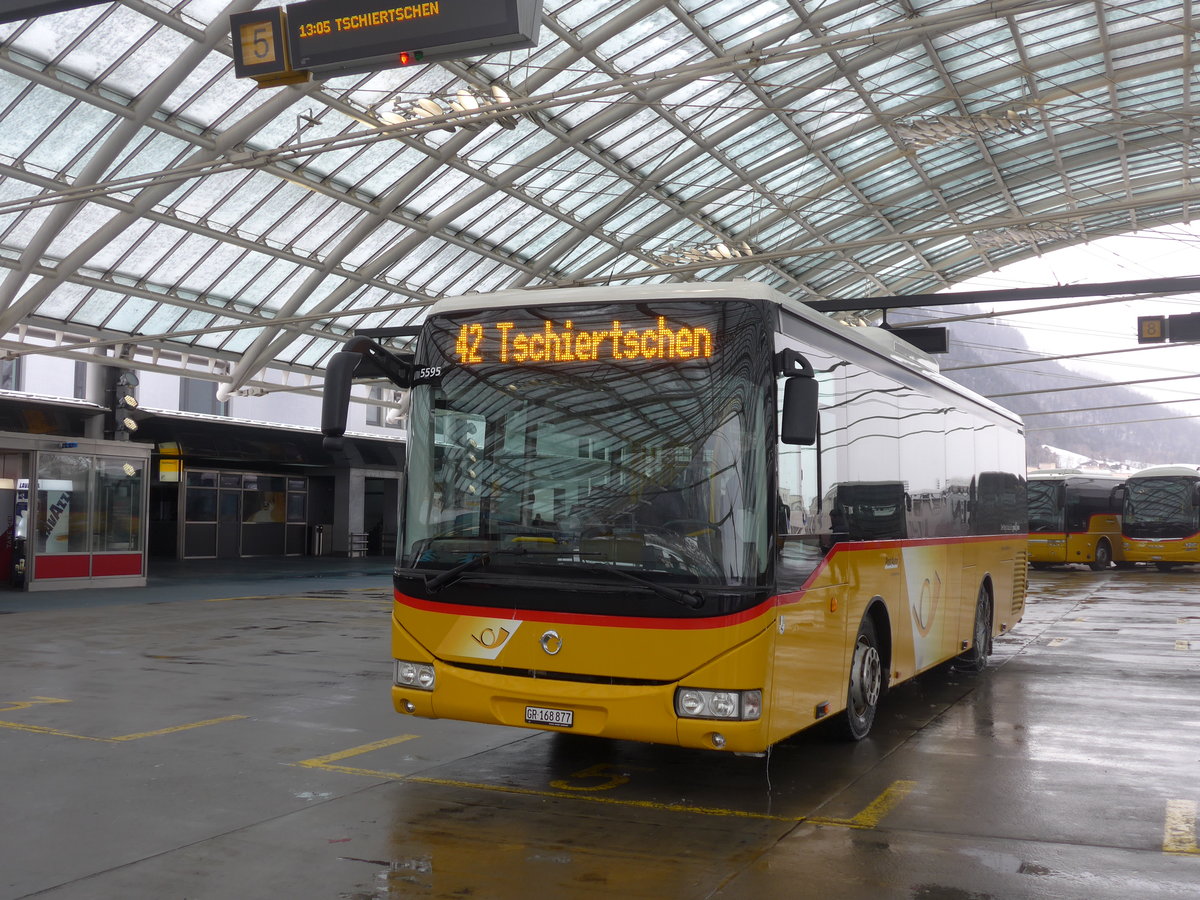 (200'609) - PostAuto Graub�nden - GR 168'877 - Irisbus am 2. Januar 2019 in Chur, Postautostation