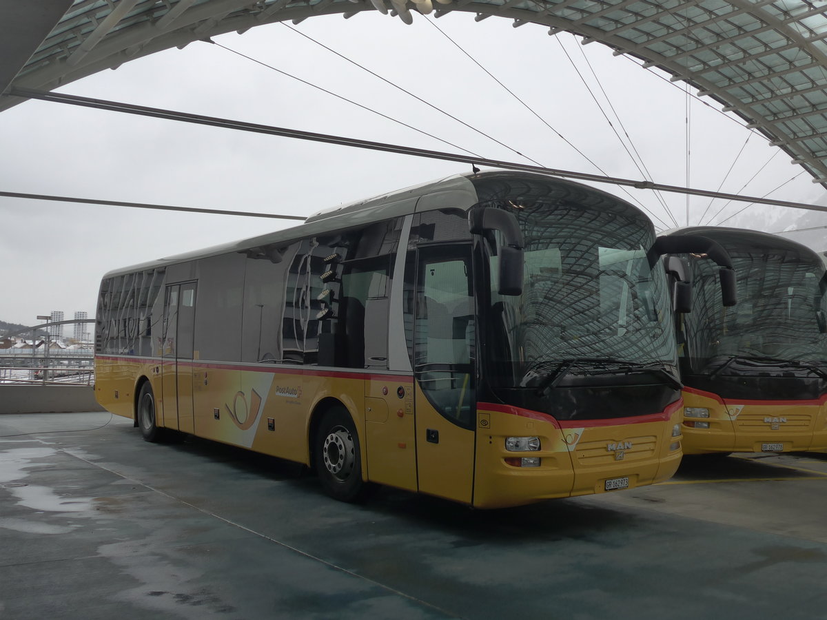 (200'616) - PostAuto Graub�nden - GR 162'973 - MAN am 2. Januar 2019 in Chur, Postautostation