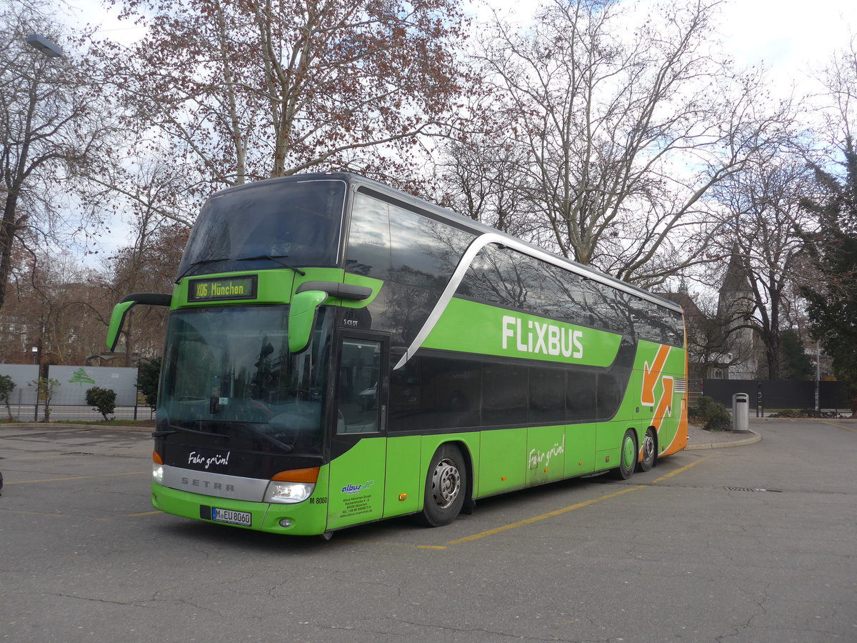 (200'628) - Aus Deutschland: Albus, M�nchen - Nr. M8060/M-EU 8060 - Setra am 2. Januar 2019 in Z�rich, Sihlquai