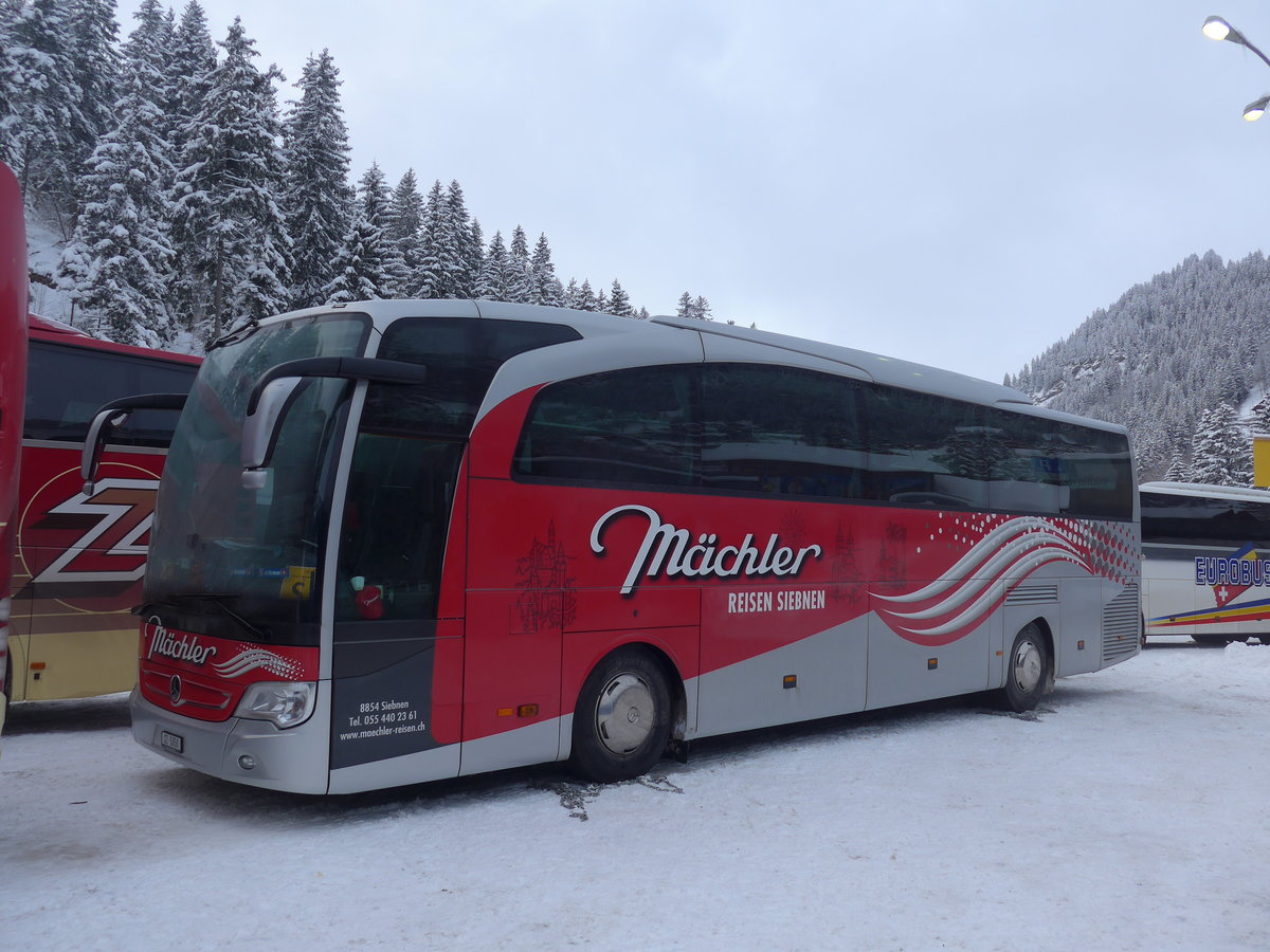 (200'732) - M�chler, Siebnen - SZ 5050 - Mercedes am 12. Januar 2019 in Adelboden, ASB