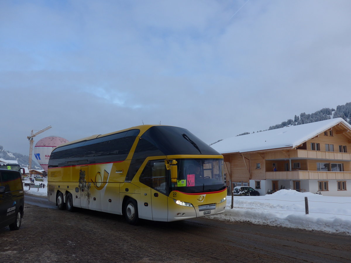(200'799) - Tschannen, Zofingen - Nr. 22/AG 6803 - Neoplan (ex PostAuto Graub�nden) am 12. Januar 2019 in Adelboden, Weltcup