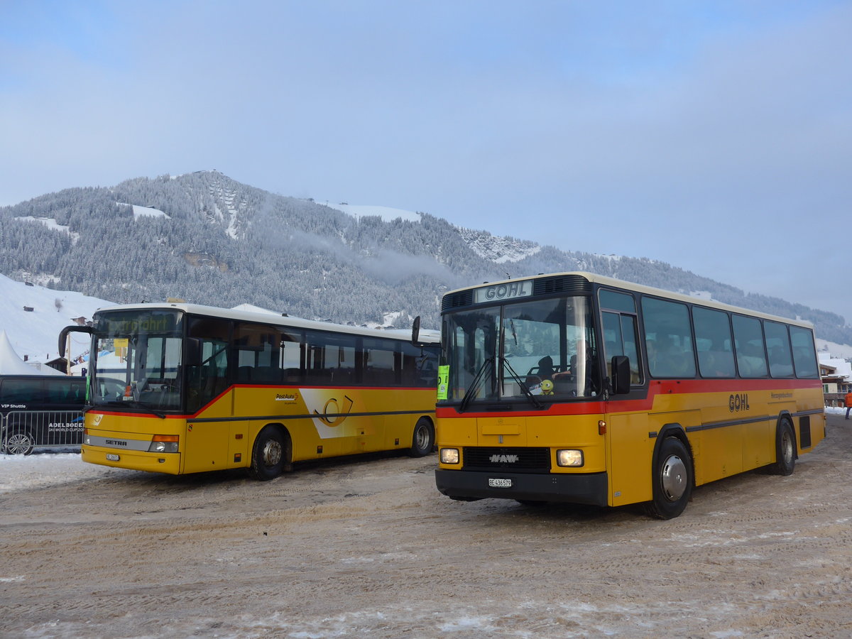 (200'853) - Gohl, Herzogenbuchsee - Nr. 11/BE 436'579 - NAW/Hess (ex Flury, Balm; ex Steiner, Altb�ron Nr. 11) am 12. Januar 2019 in Adelboden, Weltcup