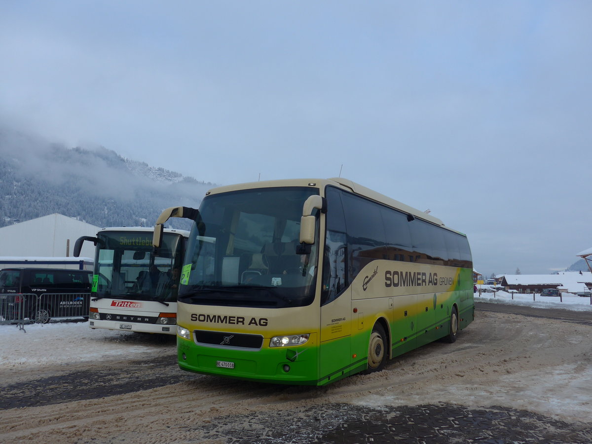 (200'881) - Sommer, Gr�nen - BE 470'018 - Volvo am 12. Januar 2019 in Adelboden, Weltcup