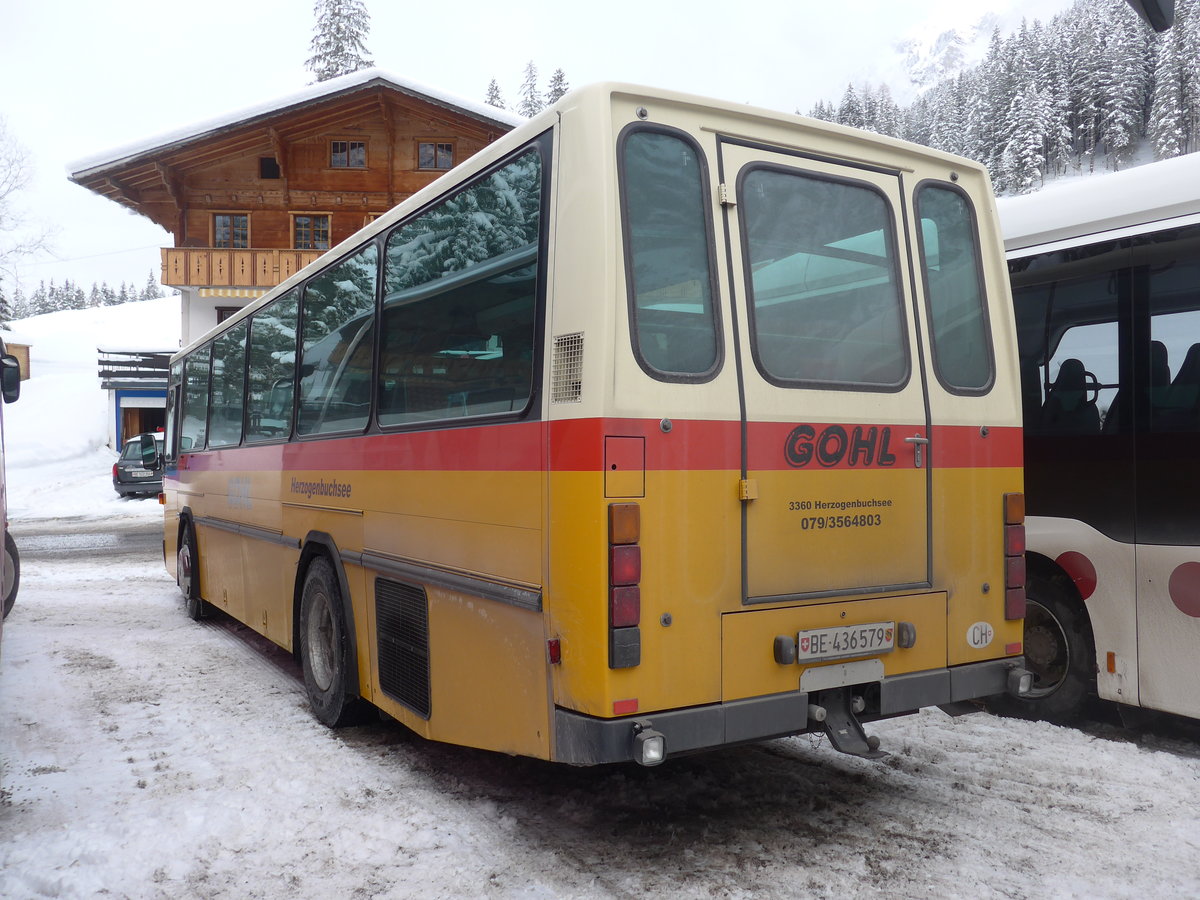 (200'908) - Gohl, Herzogenbuchsee - Nr. 11/BE 436'579 - NAW/Hess (ex Flury, Balm; ex Steiner, Altb�ron Nr. 11) am 12. Januar 2019 in Adelboden, Unter dem Birg