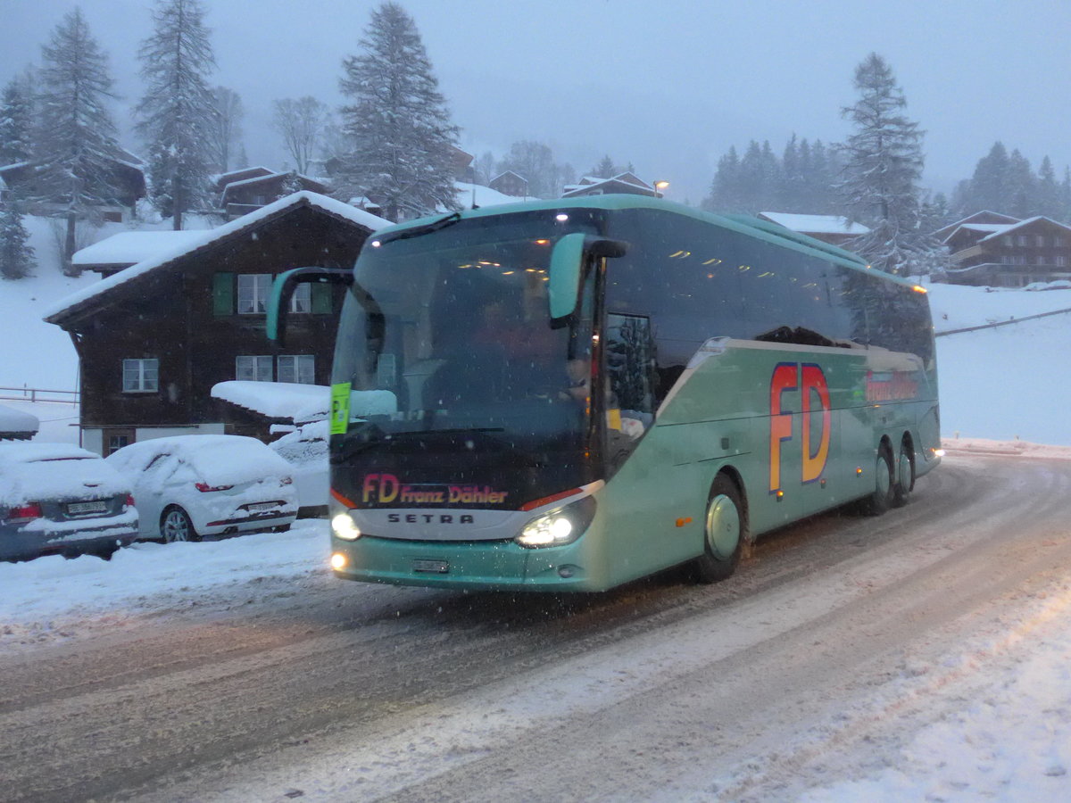 (201'013) - D�hler, Uzwil - Nr. 66/SG 268'754 - Setra am 13. Januar 2019 in Adelboden, Oey