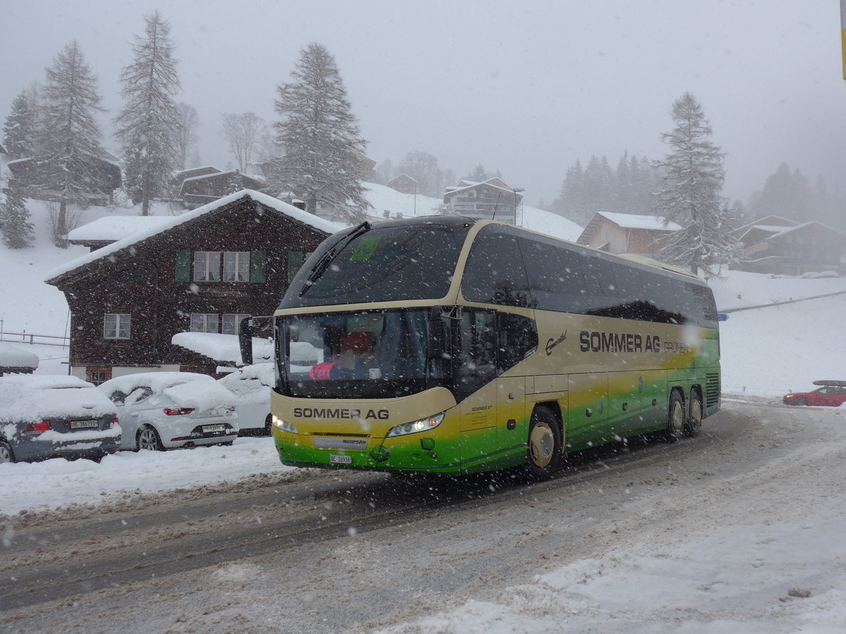 (201'106) - Sommer, Gr�nen - BE 26'938 - Neoplan am 13. Januar 2019 in Adelboden, Oey