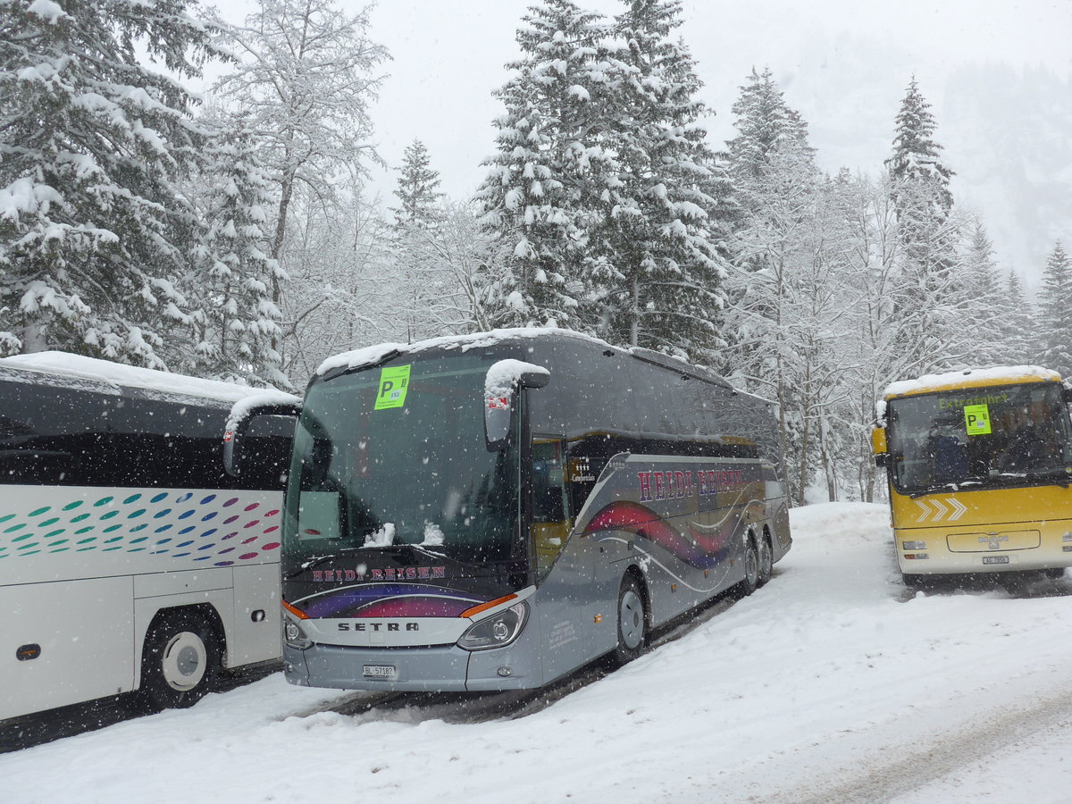 (201'167) - Heidi, Liesberg - BL 57'182 - Setra am 13. Januar 2019 in Adelboden, Unter dem Birg