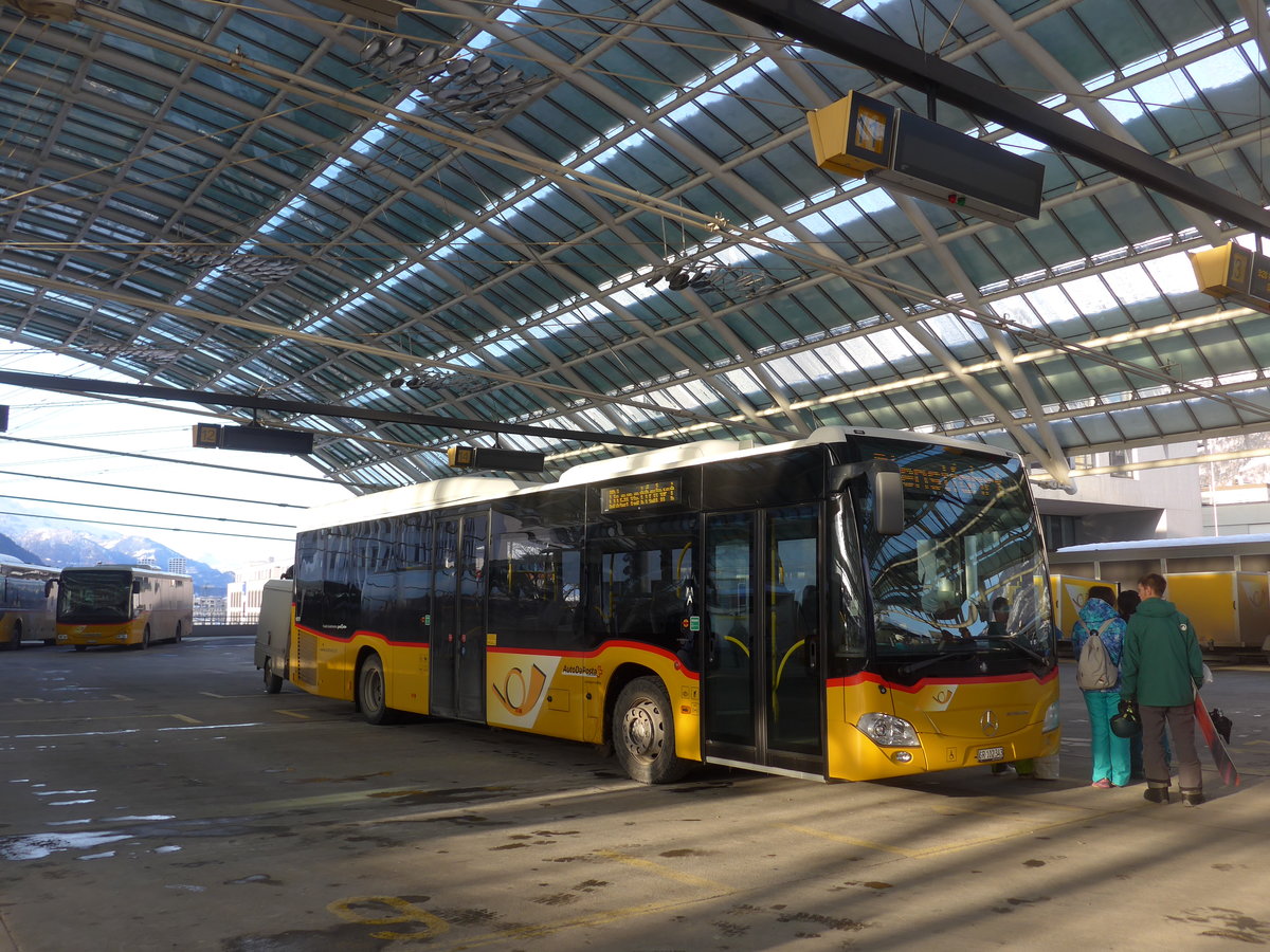 (201'221) - PostAuto Graub�nden - GR 102'343 - Mercedes am 19. Januar 2019 in Chur, Postautostation