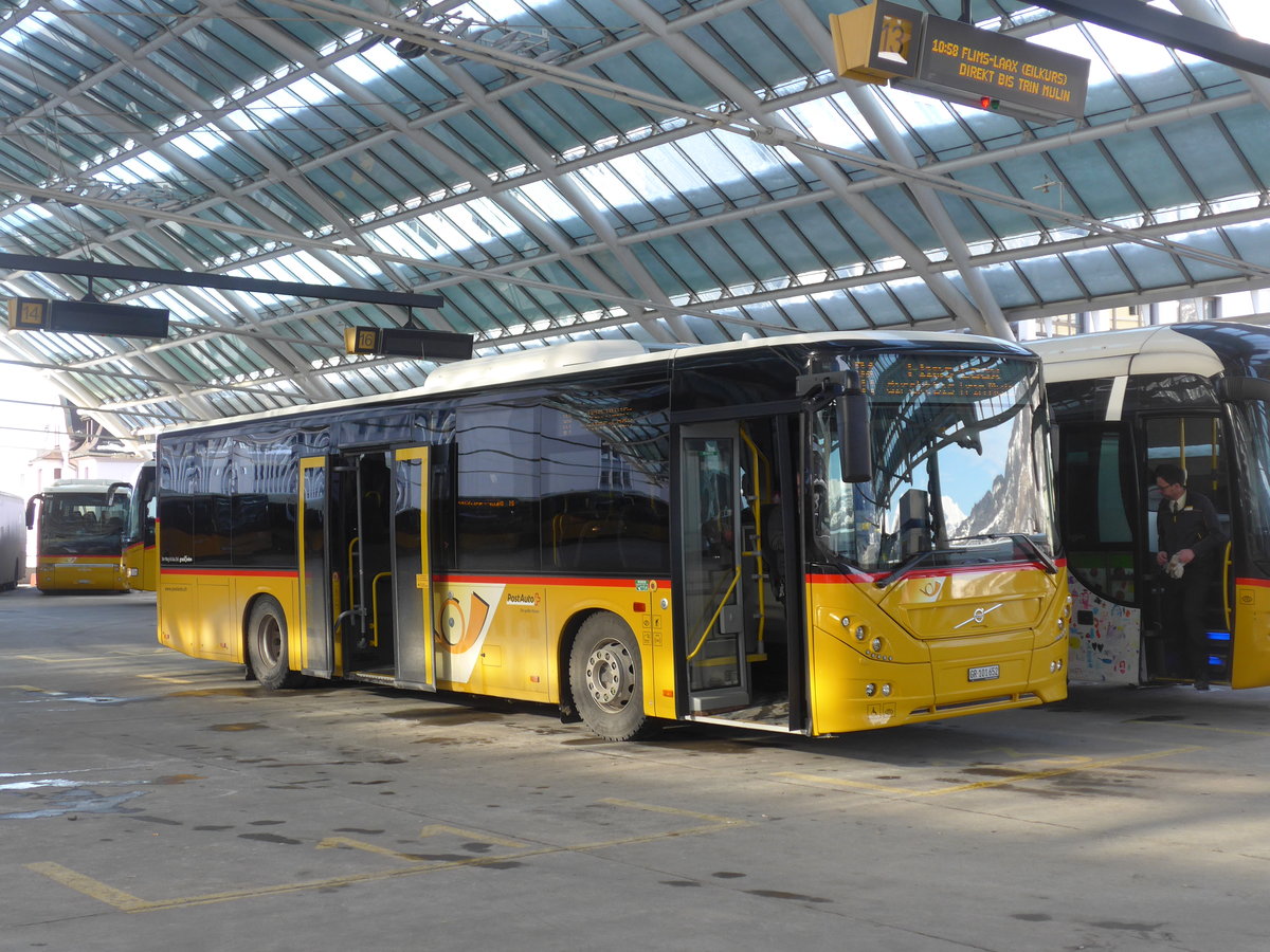 (201'252) - PostAuto Graub�nden - GR 101'652 - Volvo am 19. Januar 2019 in Chur, Postautostation