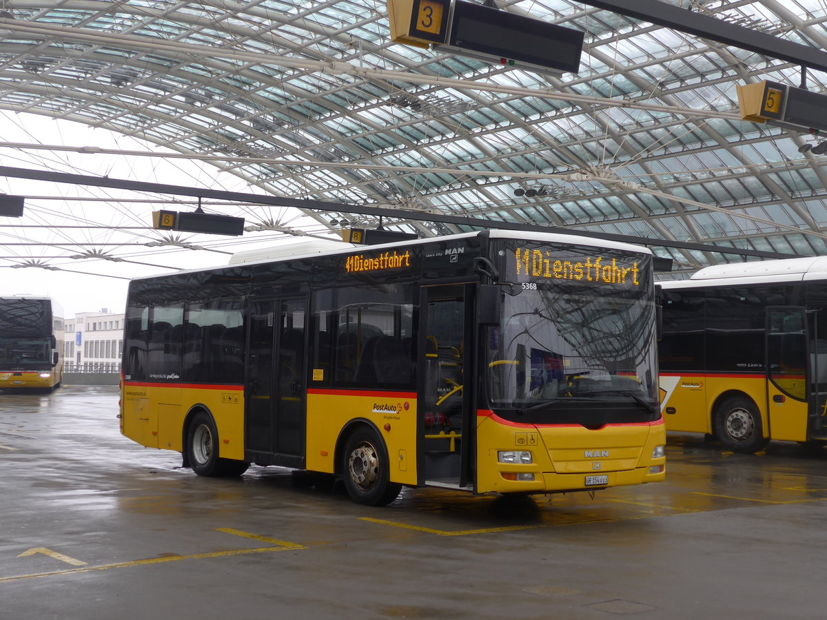 (201'409) - Bossi&Hemmi, Tiefencastel - GR 154'013 - MAN/G�ppel (ex Zegg, Samnaun) am 2. Februar 2019 in Chur, Postautostation