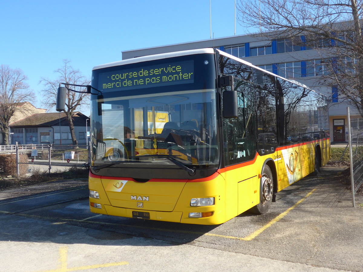 (201'613) - Nunes, Lausanne - MAN/G�ppel (ex Gumy, Cheseaux) am 16. Februar 2019 in Yverdon, Postgarage