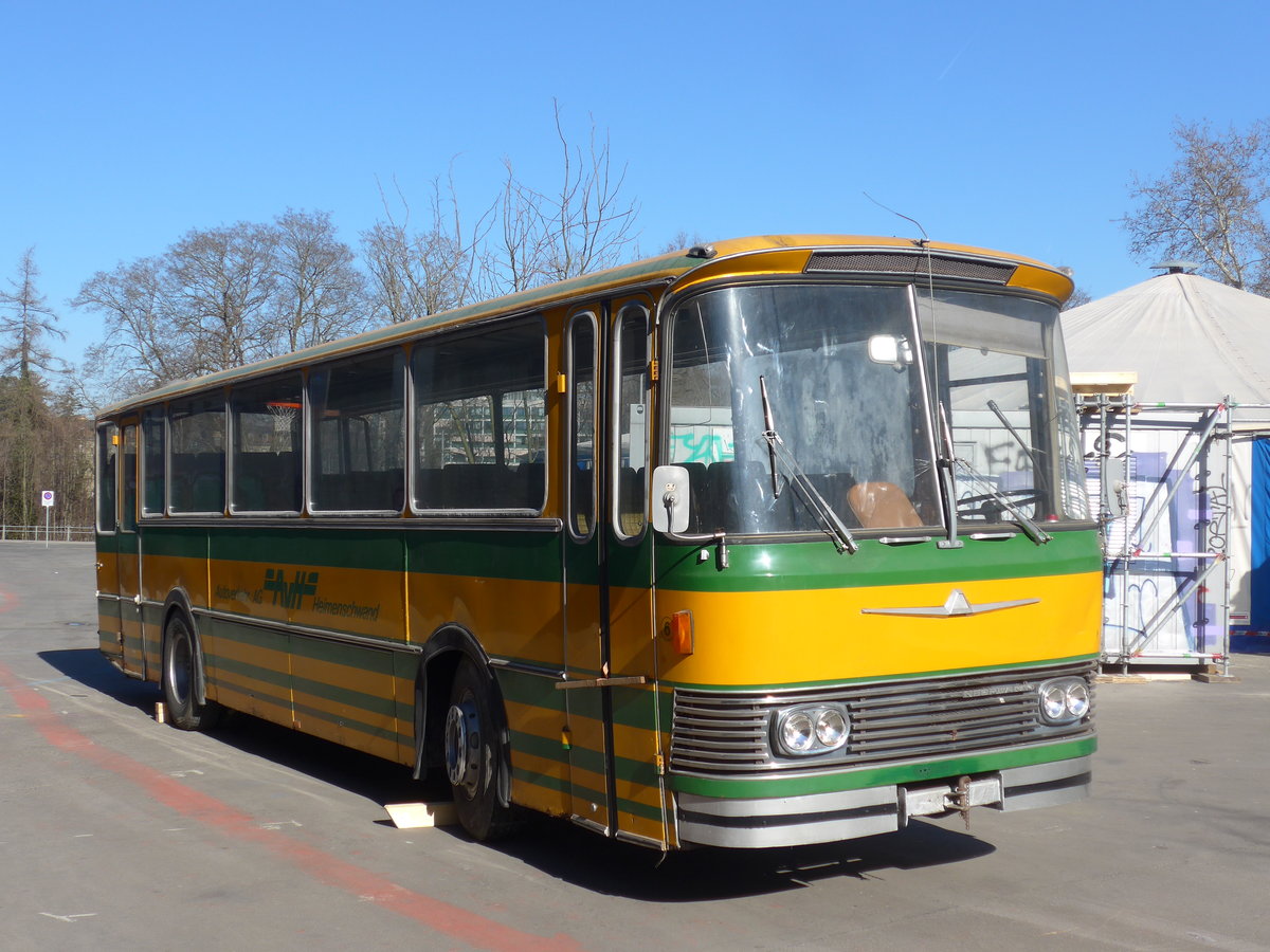 (201'724) - Outlawz, Bern - Nr. 6 - Neoplan (ex Privat in Linden; ex AvH Heimenschwand Nr. 6) am 18. Februar 2019 in Bern, Sch�tzenmatte
