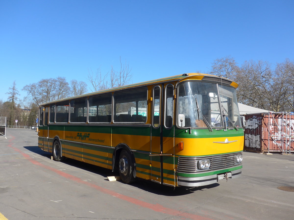 (201'726) - Outlawz, Bern - Nr. 6 - Neoplan (ex Privat in Linden; ex AvH Heimenschwand Nr. 6) am 18. Februar 2019 in Bern, Sch�tzenmatte