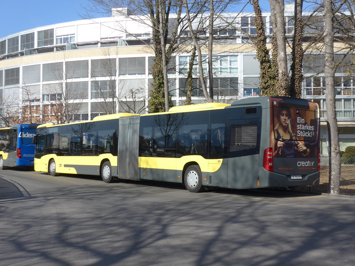 (201'743) - STI Thun - Nr. 167/BE 752'167 - Mercedes am 19. Februar 2019 bei der Schiffl�ndte Thun