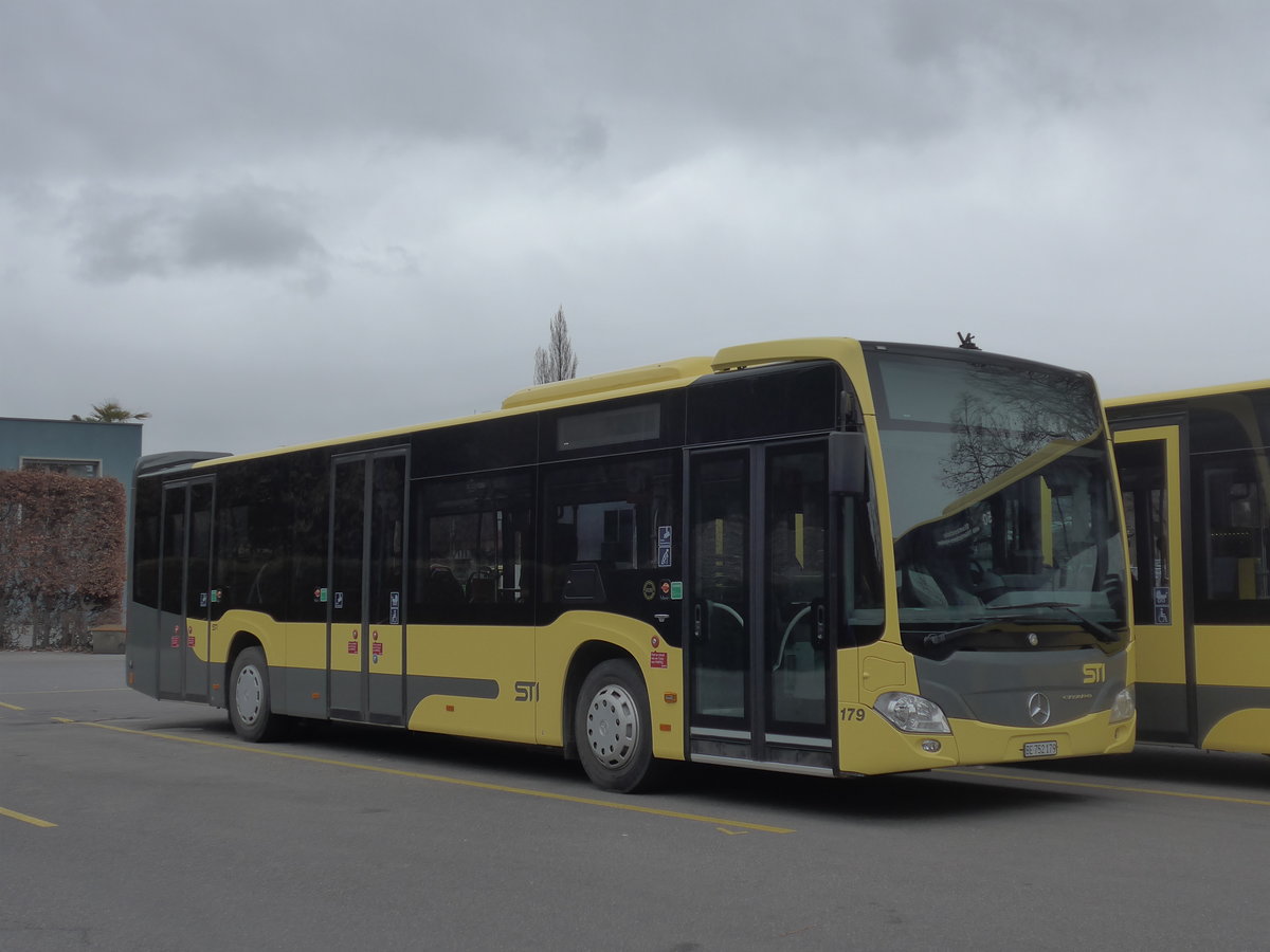 (201'797) - STI Thun - Nr. 179/BE 752'179 - Mercedes am 25. Februar 2019 bei der Schiffl�ndte Thun