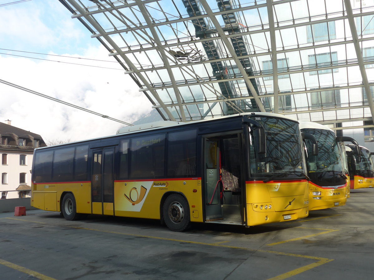 (201'824) - PostAuto Graub�nden (Casutt) - GR 176'375 - Volvo (ex PostAuto Ostschweiz) am 2. M�rz 2019 in Chur, Postautostation