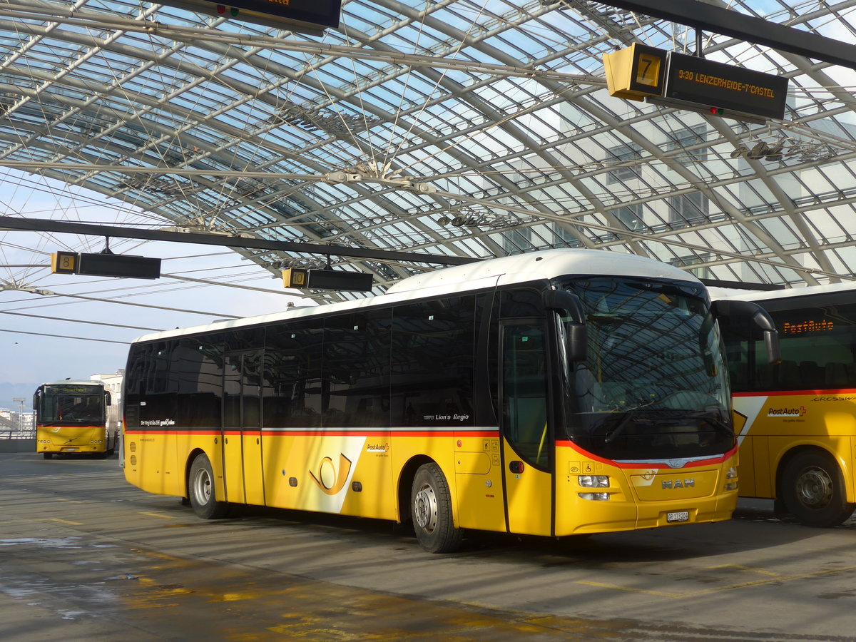 (201'827) - PostAuto Graub�nden - GR 173'204 - MAN am 2. M�rz 2019 in Chur, Postautostation