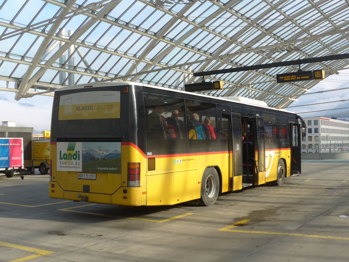 (201'828) - PostAuto Graub�nden (Casutt) - GR 176'375 - Volvo (ex PostAuto Ostschweiz) am 2. M�rz 2019 in Chur, Postautostation