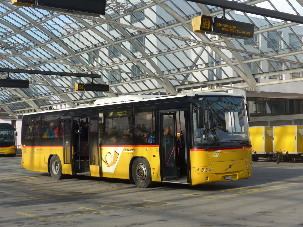 (201'829) - PostAuto Graub�nden (Casutt) - GR 176'375 - Volvo (ex PostAuto Ostschweiz) am 2. M�rz 2019 in Chur, Postautostation