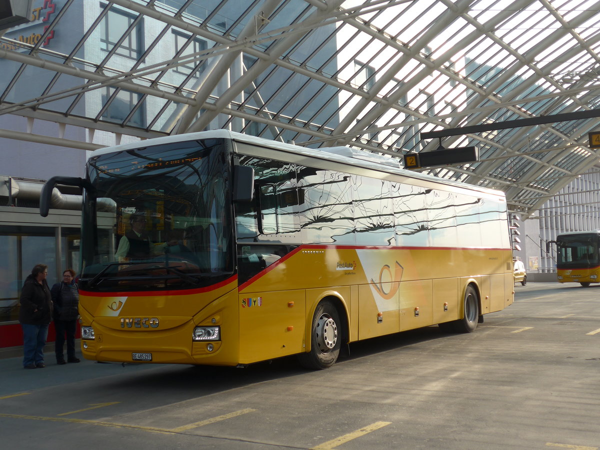 (201'865) - PostAuto Bern - BE 485'297 - Iveco am 2. M�rz 2019 in Chur, Postautostation