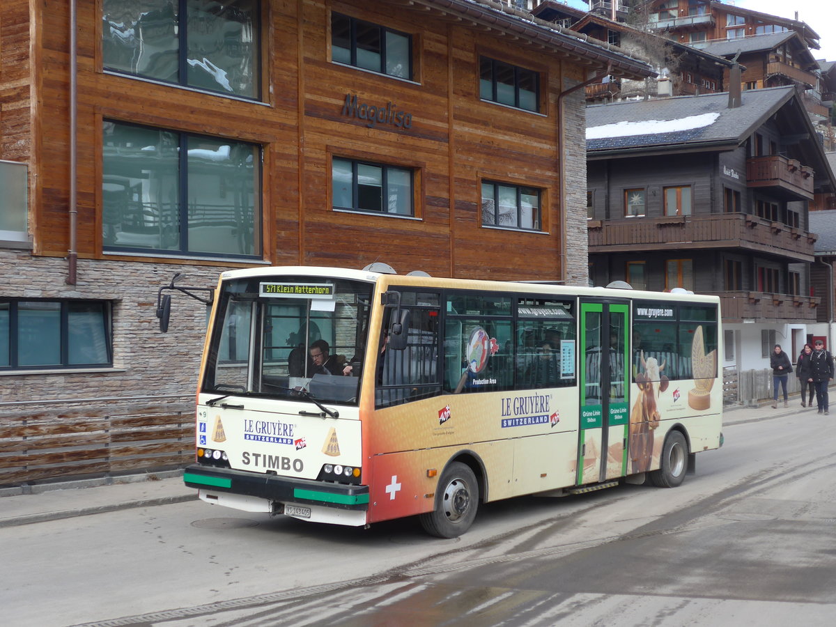 (201'872) - OBZ Zermatt - Nr. 9/VS 143'405 - Stimbo am 3. M�rz 2019 in Zermatt, Matterhorn glacier paradise